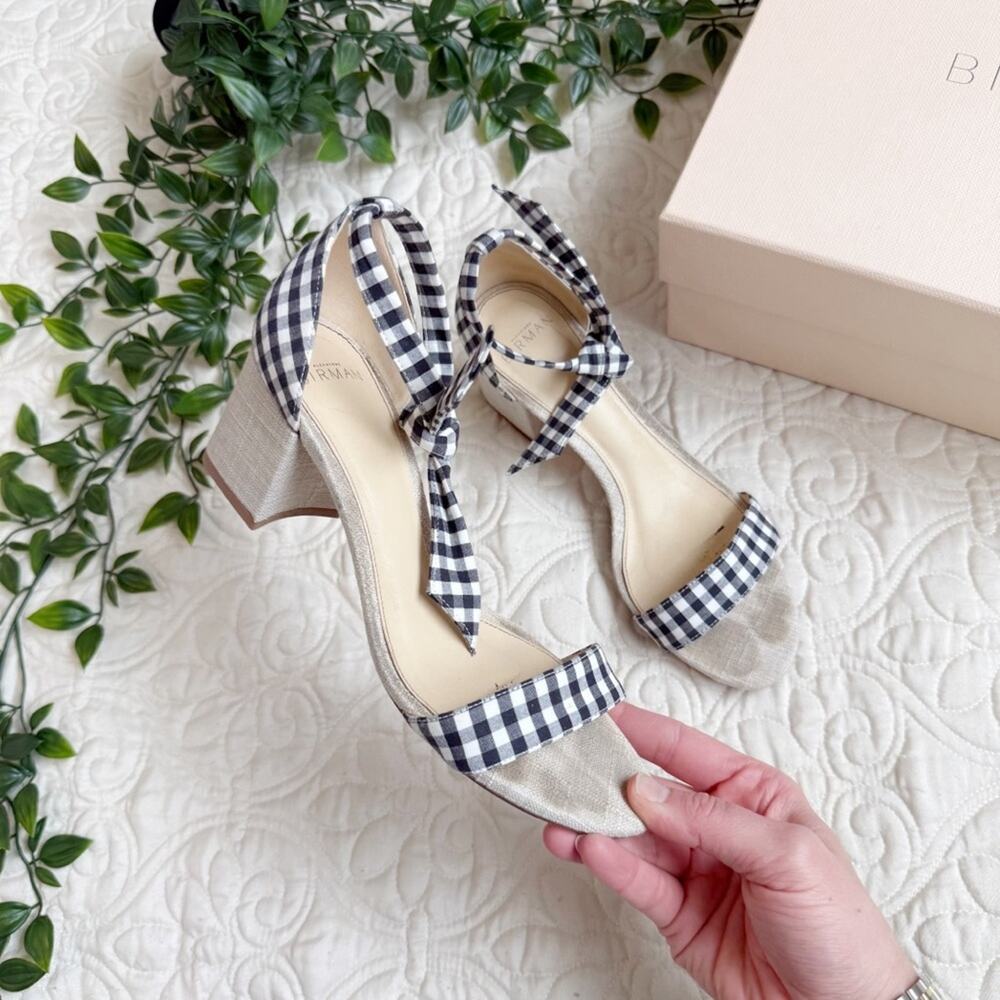 Alexandre Birman Clarita Gingham Sandals Sz EU 38